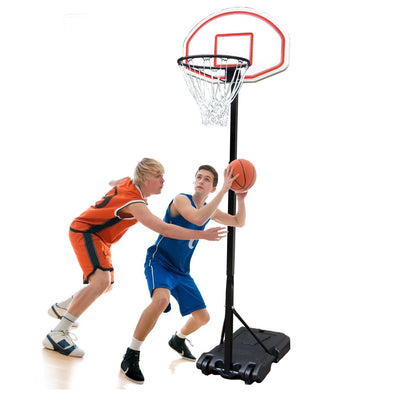 Heavy Duty Steel Portable Basketball Hoop System (Height Adjustable 2 - 2.5m) - Dshop.com.au