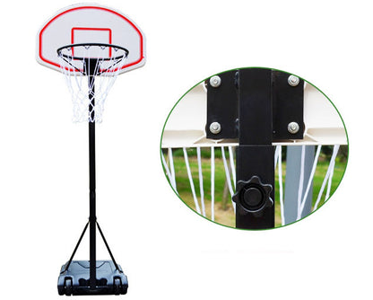 Heavy Duty Steel Portable Basketball Hoop System (Height Adjustable 2 - 2.5m) - Dshop.com.au