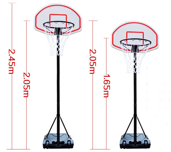 Heavy Duty Steel Portable Basketball Hoop System (Height Adjustable 2 - 2.5m) - Dshop.com.au