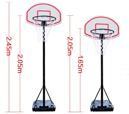 Heavy Duty Steel Portable Basketball Hoop System (Height Adjustable 2 - 2.5m) - Dshop.com.au