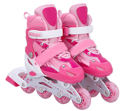 Adjustable Roller Blades Inline Skates (Pink, L) - Dshop.com.au