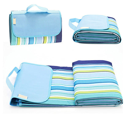 Large Foldable Waterproof Outdoor Picnic Rug Blanket Beach Camping Play Mat - Dshop.com.au