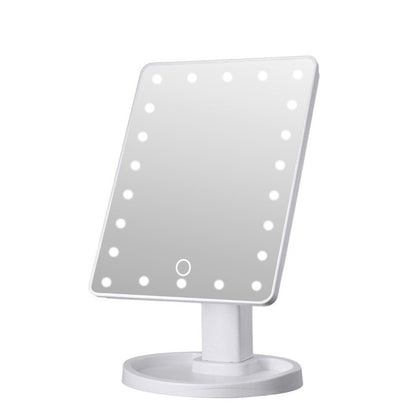 22 LED Makeup Mirror 360 Degree Rotating Touch Screen - Dshop.com.au