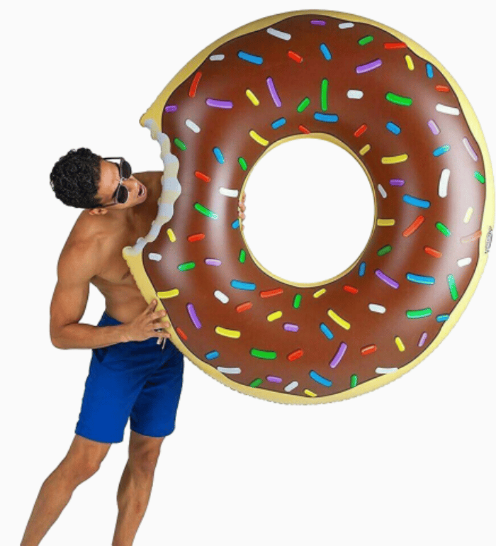 Bestway Inflatable Donut Pool Float Fun 107cm Swim Ring - Dshop.com.au