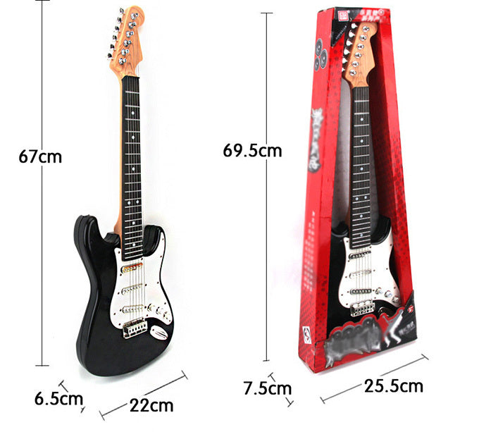 Kids Electric Guitar Toy (Black) - Dshop.com.au