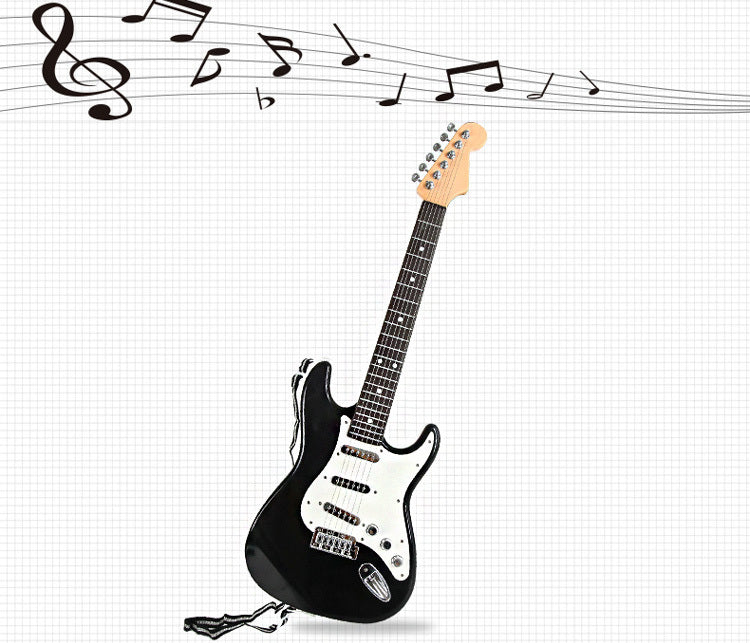 Kids Electric Guitar Toy (Black) - Dshop.com.au