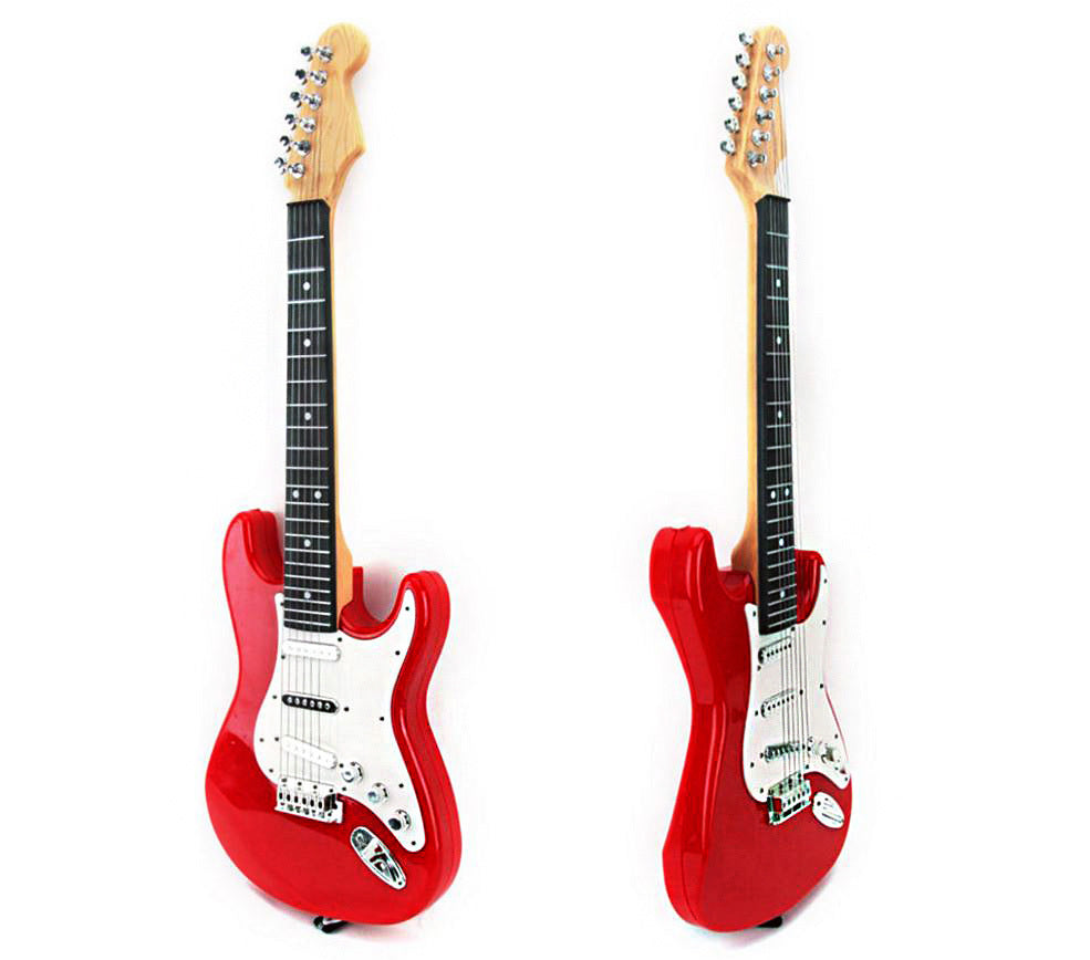 Kids Electric Guitar Toy (Red) - Dshop.com.au