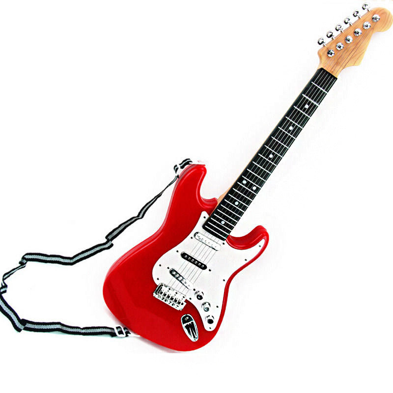 Kids Electric Guitar Toy (Red) - Dshop.com.au