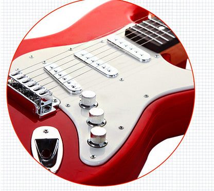 Kids Electric Guitar Toy (Red) - Dshop.com.au