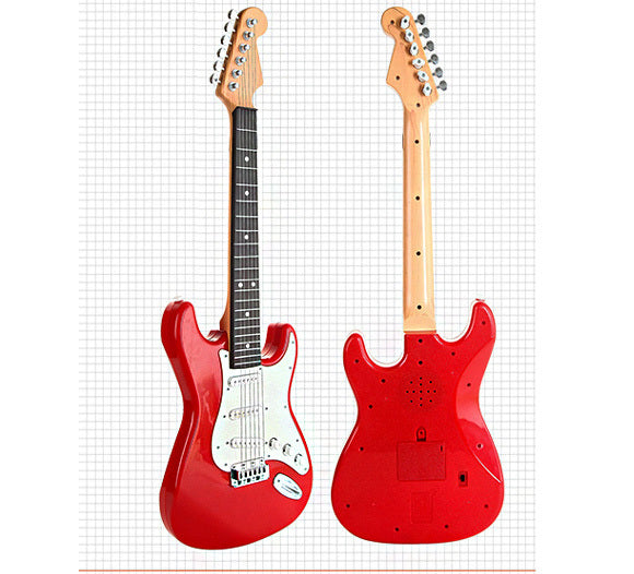 Kids Electric Guitar Toy (Red) - Dshop.com.au