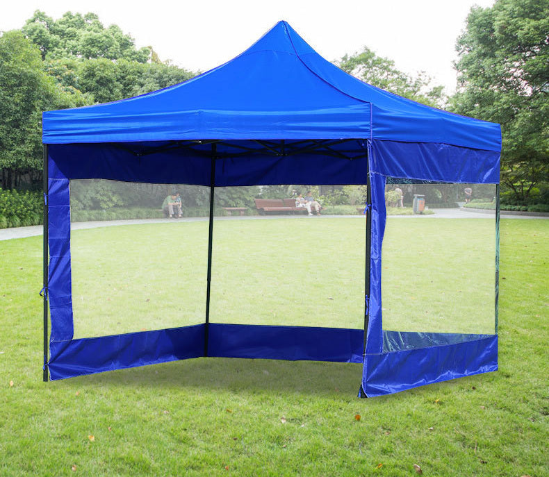 3-Side Gazebo Walls 3m x 3m (Opaque Blue- Walls Only) - Dshop.com.au