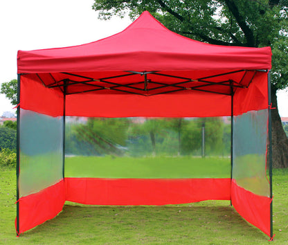 3-Side Gazebo Walls 3m x 3m (Opaque Red - Walls Only) - Dshop.com.au