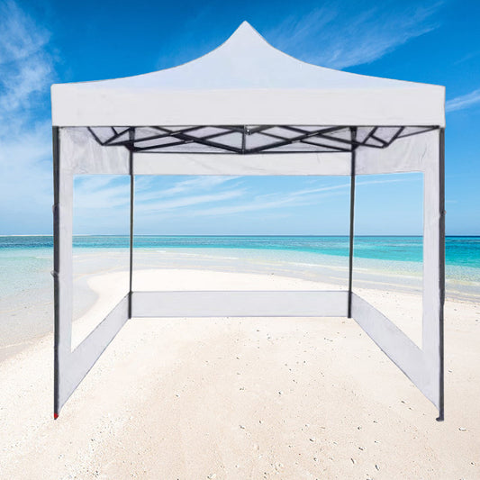 3-Side Gazebo Walls 3m x 3m (Opaque White - Walls Only)