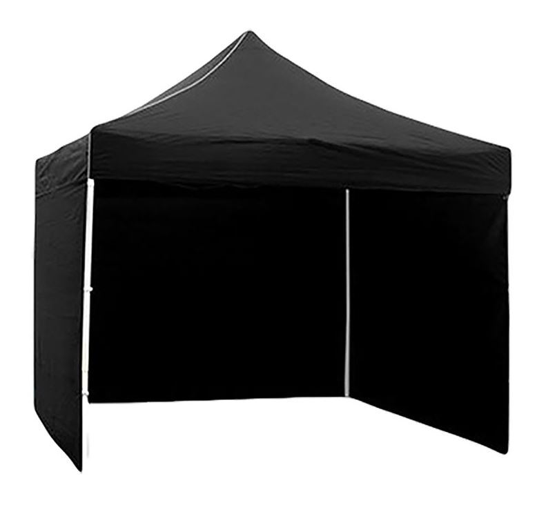 3-Side Gazebo Walls 3m x 3m (Black- Walls Only) - Dshop.com.au