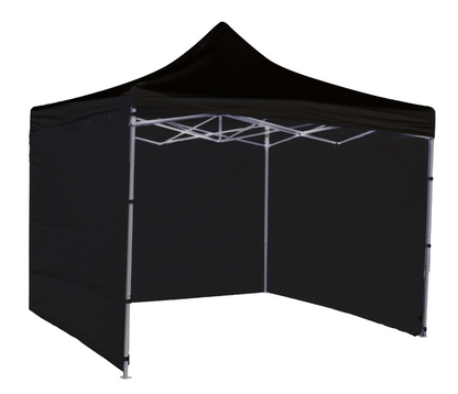 3-Side Gazebo Walls 3m x 3m (Black- Walls Only) - Dshop.com.au