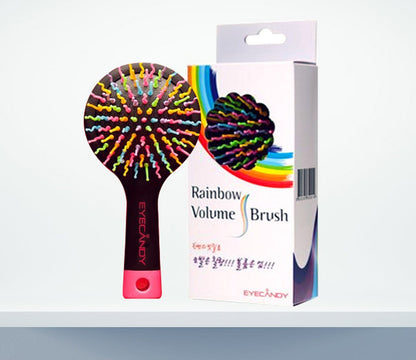 Rainbow Volume S Detangling Hair Brush with Mirror - Dshop.com.au