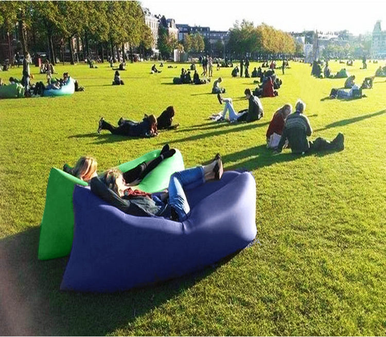 Inflatable Air Sofa Lounger Lazy Couch in Portable Bag (Fresh Green) - Dshop.com.au