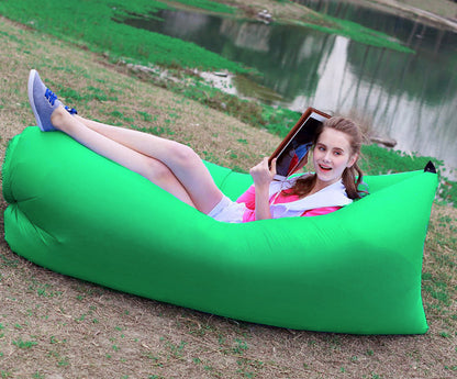 Inflatable Air Sofa Lounger Lazy Couch in Portable Bag (Fresh Green) - Dshop.com.au