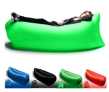 Inflatable Air Sofa Lounger Lazy Couch in Portable Bag (Lime Green) - Dshop.com.au