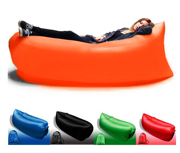 Inflatable Air Sofa Lounger Lazy Couch in Portable Bag (ORANGE) - Dshop.com.au