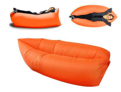 Inflatable Air Sofa Lounger Lazy Couch in Portable Bag (ORANGE) - Dshop.com.au