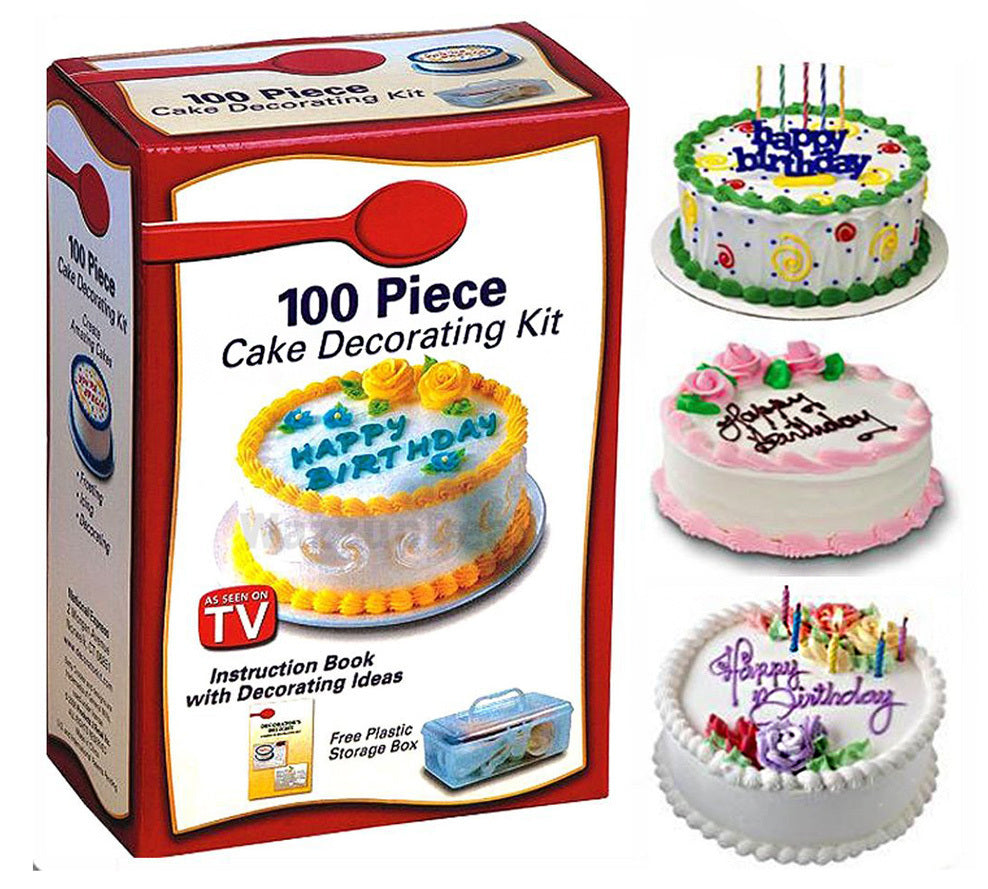 100-Piece Cake Decorating Tool Kit - Dshop.com.au