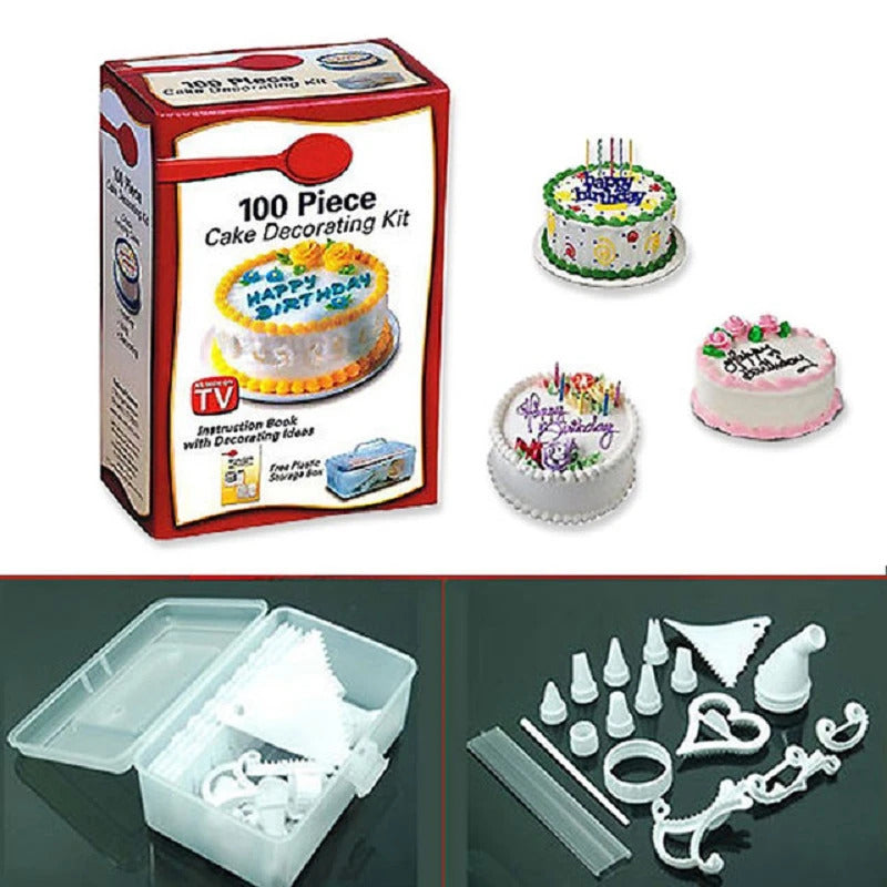 100-Piece Cake Decorating Tool Kit - Dshop.com.au