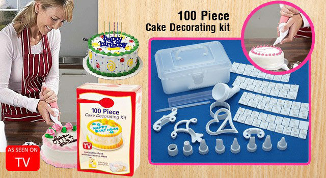 100-Piece Cake Decorating Tool Kit - Dshop.com.au