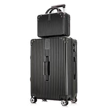 2-Piece Standard Cabin Carry-On Luggage Suitcase Set (Black) - Dshop.com.au