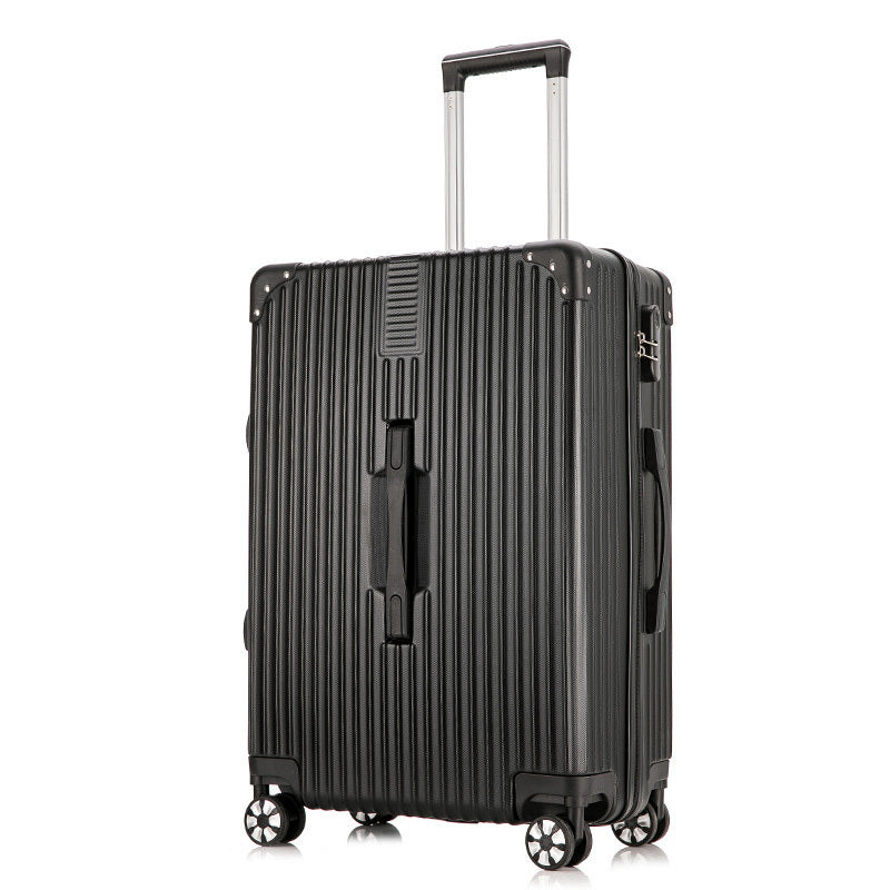 2-Piece Standard Cabin Carry-On Luggage Suitcase Set (Black) - Dshop.com.au