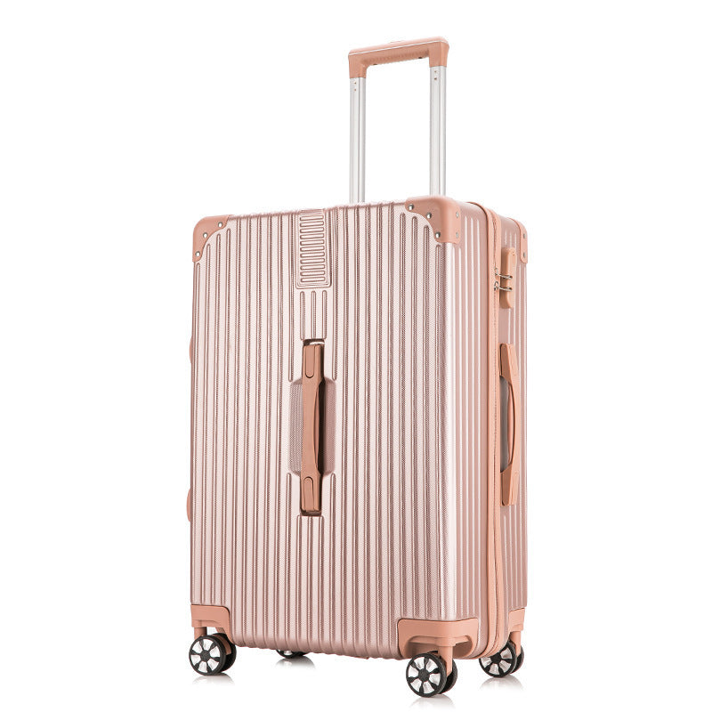 2-Piece Standard Cabin Carry-On Luggage Suitcase Set (Rose Gold) - Dshop.com.au