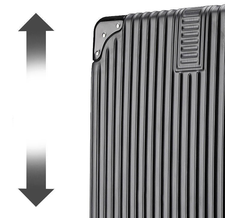 2-Piece Deluxe Tough Carry-On Luggage Suitcase Set (Black) - Dshop.com.au