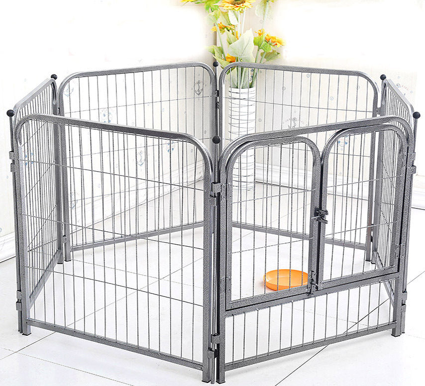 Premium Heavy Duty Metal Pet Dog Exercise Playpen Enclosure Fence Cage (50x60 x 6) - Dshop.com.au