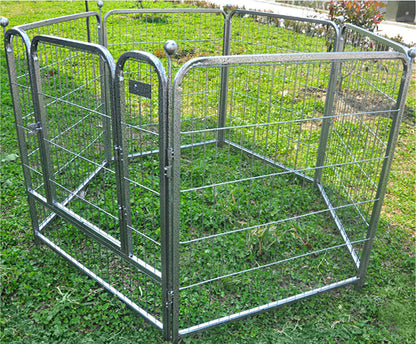 Premium Heavy Duty Metal Pet Dog Exercise Playpen Enclosure Fence Cage (50x60 x 6) - Dshop.com.au