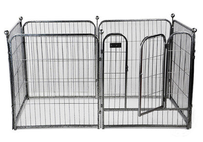 Premium Heavy Duty Metal Pet Dog Exercise Playpen Enclosure Fence Cage (50x60 x 6) - Dshop.com.au