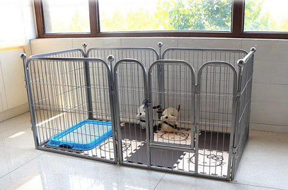 Premium Heavy Duty Metal Pet Dog Exercise Playpen Enclosure Fence Cage (50x60 x 6) - Dshop.com.au