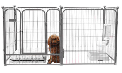 Premium Heavy Duty Metal Pet Dog Exercise Playpen Enclosure Fence Cage (50x60 x 6) - Dshop.com.au