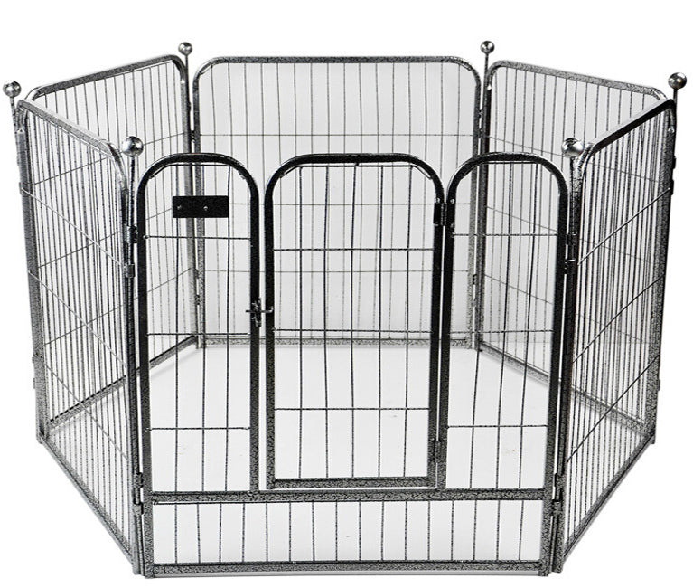 Premium Heavy Duty Metal Pet Dog Exercise Playpen Enclosure Fence Cage (50x60 x 6) - Dshop.com.au