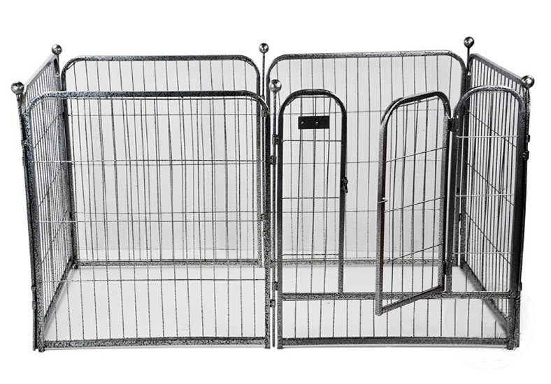 Large Premium Heavy Duty Metal Pet Dog Exercise Playpen Enclosure Fence Cage (80x90 x 6) - Dshop.com.au