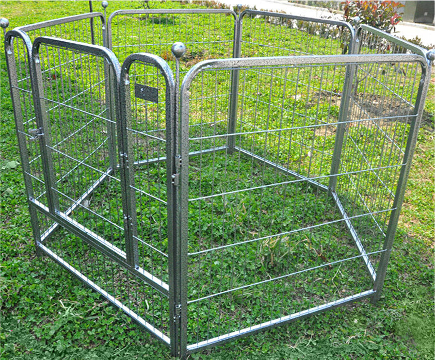 Large Premium Heavy Duty Metal Pet Dog Exercise Playpen Enclosure Fence Cage (80x90 x 6) - Dshop.com.au