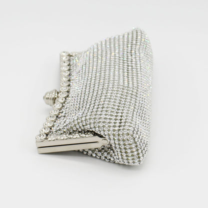 Luxe Rhinestone Ladies Event Evening Purse Clutch Bag - Dshop.com.au