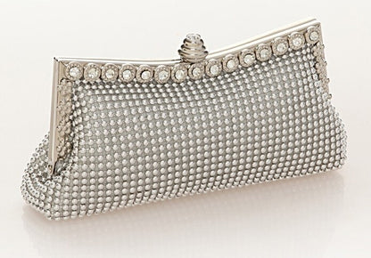 Luxe Rhinestone Ladies Event Evening Purse Clutch Bag - Dshop.com.au