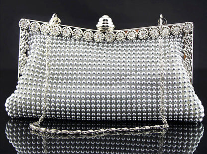 Luxe Rhinestone Ladies Event Evening Purse Clutch Bag - Dshop.com.au