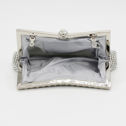 Luxe Rhinestone Ladies Event Evening Purse Clutch Bag - Dshop.com.au