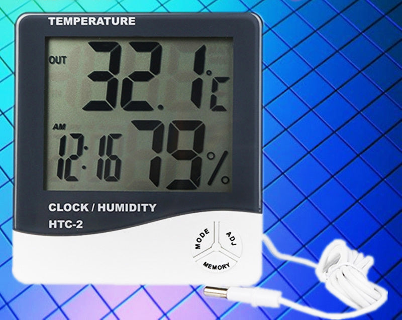 Indoor/ Outdoor Multifunction Weather Station Clock - Dshop.com.au