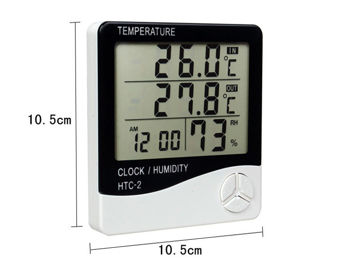 Indoor/ Outdoor Multifunction Weather Station Clock - Dshop.com.au