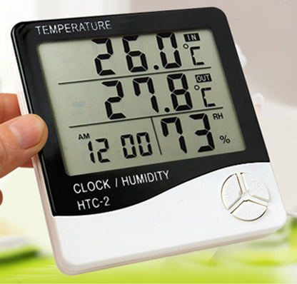 Indoor/ Outdoor Multifunction Weather Station Clock - Dshop.com.au