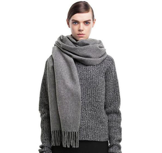 Soft Long Woven Wool Scarf - Dshop.com.au