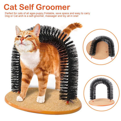 Perfect Arch Cat Toy Self Groomer Scratcher Massager All In One - Dshop.com.au