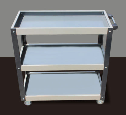 3-Tier Steel Utility Cart Tool Trolley - Dshop.com.au